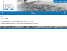 Tablet Screenshot of ibg-group.com